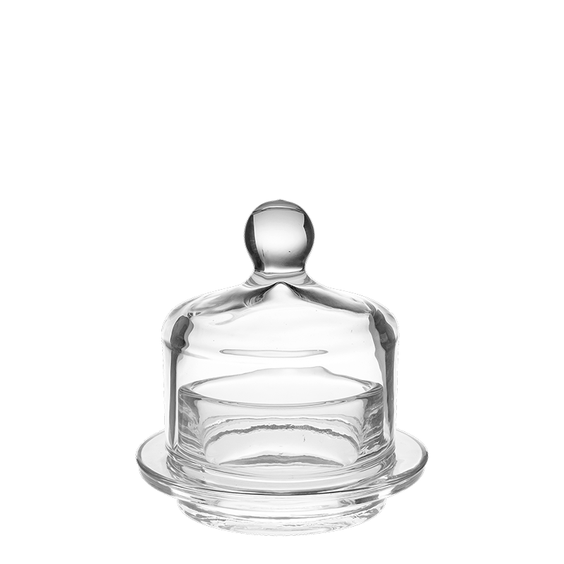 Glass Butter Dish with Bell Top Ø 10 cm Id Ø 5,5 cm