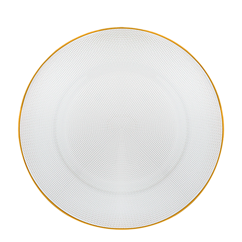 Scarlett Gold Glass Charger Plate