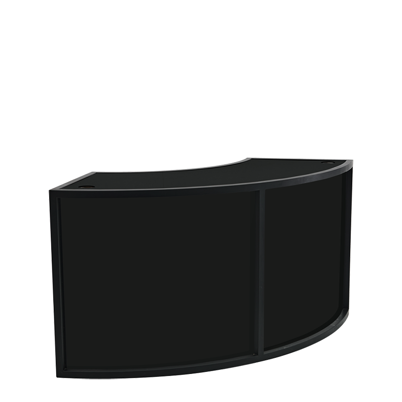 Unico Curved DJ Booth with Black Frame