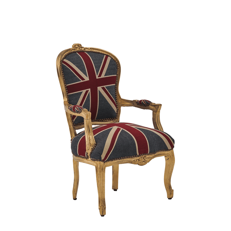 Louis Armchair in Gold