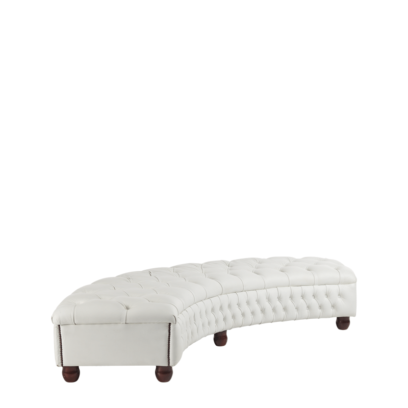 Chesterfield Curved Bench