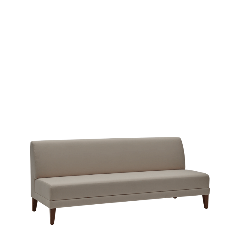 Sardinia Straight Smooth Back Sofa