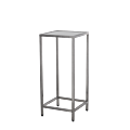 Unico Square Poseur Table - Stainless Steel Frame - Coloured Top