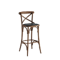 Coco Bar Stool in Natural with Black Seat Pad