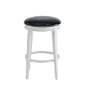 Beli Bar Stool White with Black Seat Pad