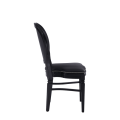 Chandelle Chair in Black with Black Seat Pad