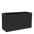 Unico Rectangular Bar with Black Frame and Black Panels