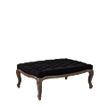 Berg Ottoman Oak in Black Velvet