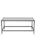 Unico Rectangular Coffee Table - Steel Frame - Coloured Top