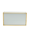 Unico Rectangular Bar with Gold Frame and Coloured Panels