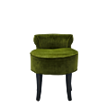 Belgravia Ottoman in Chartreuse Green Velvet