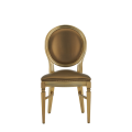 Chandelle Chair in Gold with Gold Seat Pad