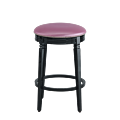 Beli Bar Stool Black with Icy Pink Seat Pad