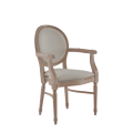 Chandelle Armchair in Ivory with Ivory Seat Pad