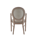 Chandelle Armchair in Ivory with Ivory Seat Pad