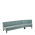 Infinito F Curved Sofa in Seafoam Green