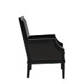 Havana Armchair in Black with Slate Seat Pad