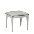 Divano Ottoman in White with White Seat Pad