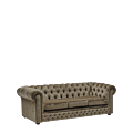 Chesterfield Carlyle Sofa 7ft in Velvet Taupe