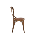 Coco Chair in Natural Wood with Cane Work Seat Pad