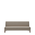 Sardinia Straight Smooth Back Sofa in Ivory