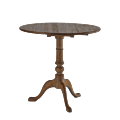 Round Bistro Café Table in Oak