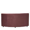 Endless Curve Sofa in Marsala 6.16 ft