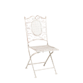 Chantilly white wrought iron chair