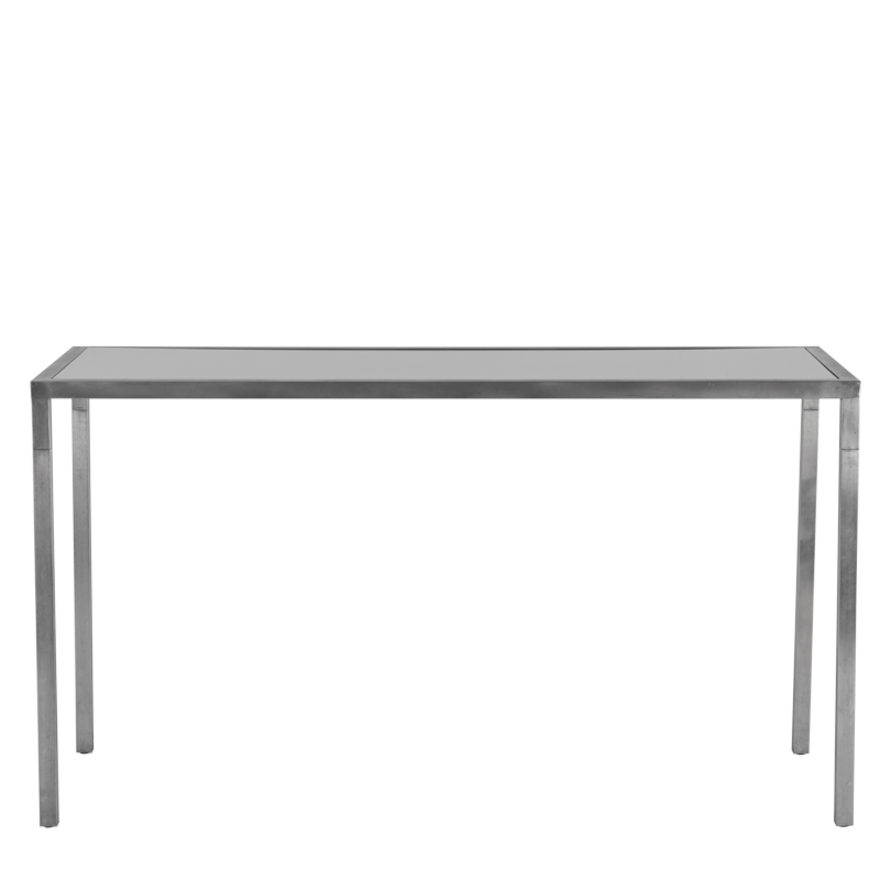 Unico Rectangular Poseur - Stainless Steel Frame - White Top