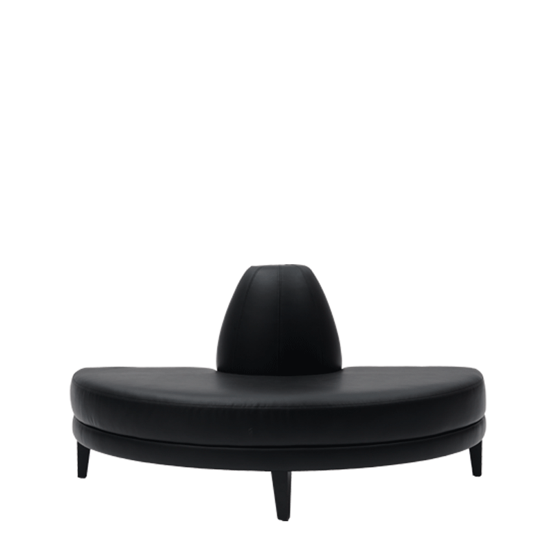 Infinito H Bullnose Sofa in Black