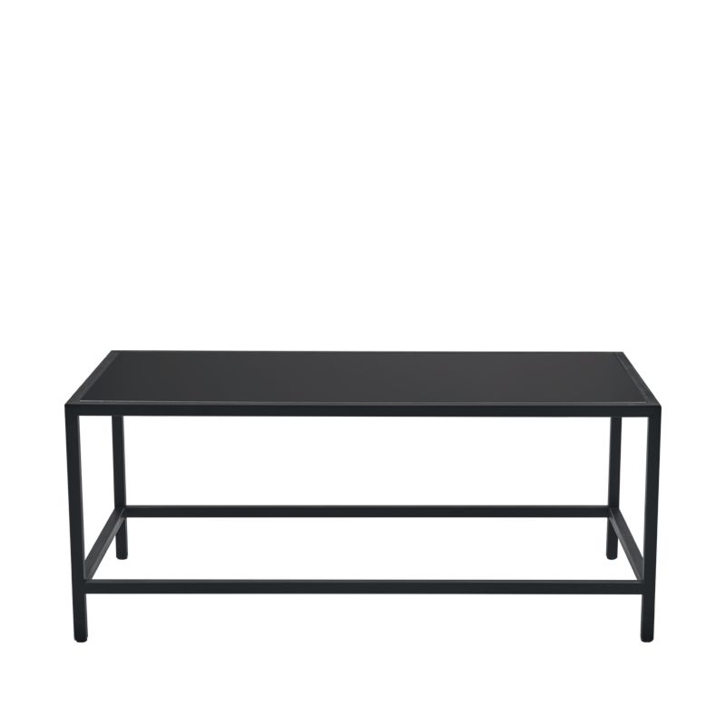 Unico Rectangular Coffee Table - Black Frame - Chalkboard Top