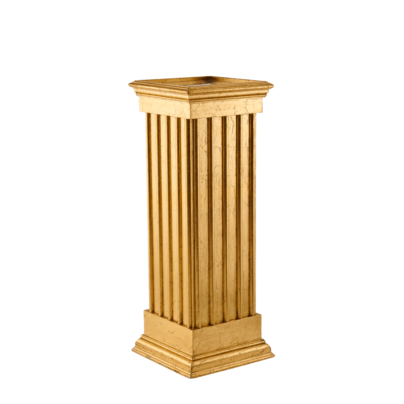 Greek Classic Plinths with Gold Gilt Finish