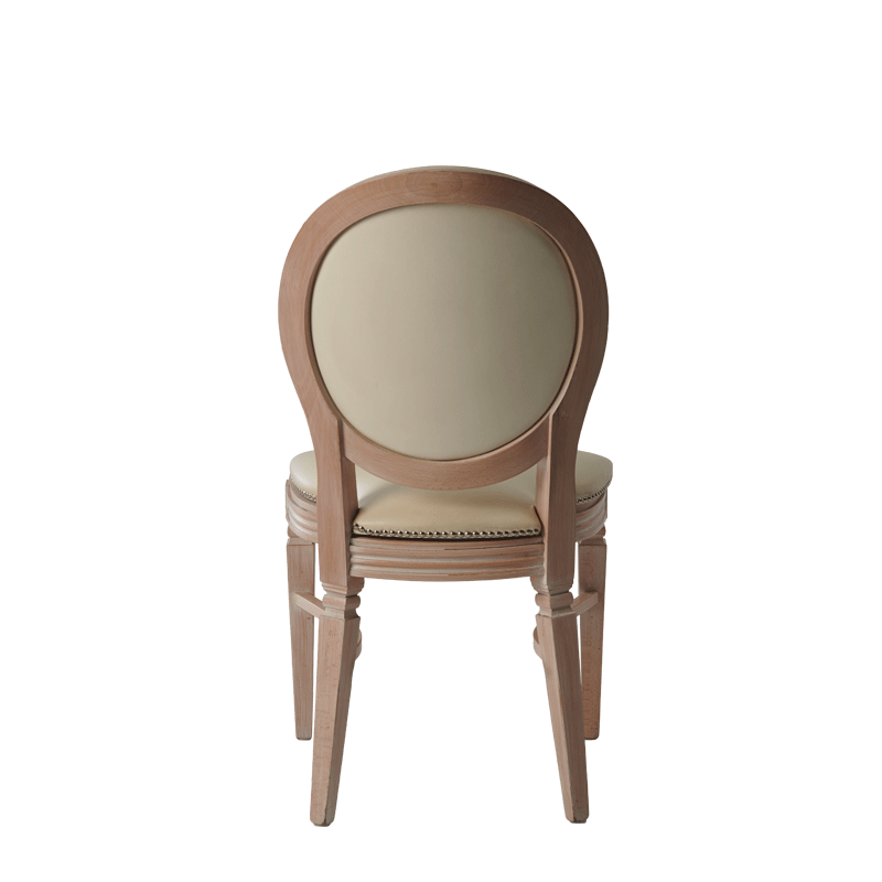 Chandelle Chair in Ivory with Ivory Seat Pad