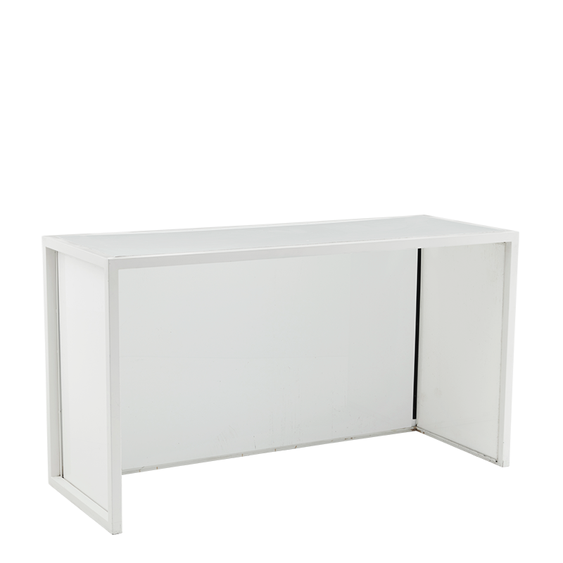 Unico Rectangular Bar with White Frame and White Panels