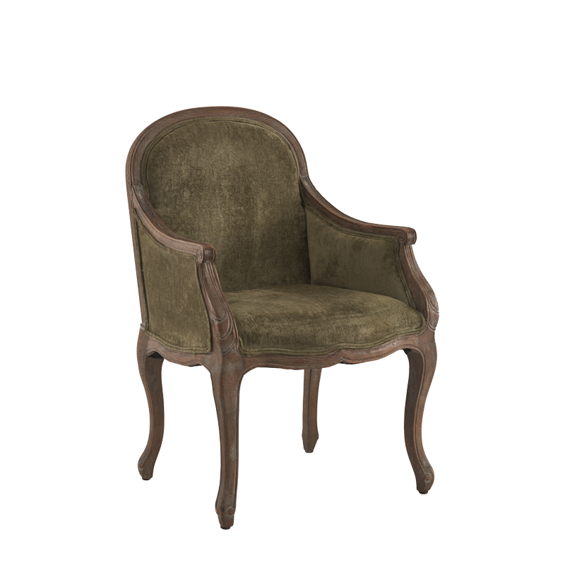 Berg Armchair Oak with Taupe