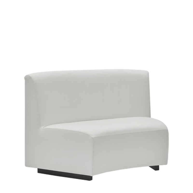 Endless Curve Sofa in White 4,72ft