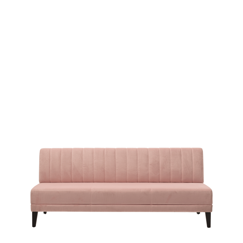 Infinito Straight Sofa in Ballet Pink Velvet