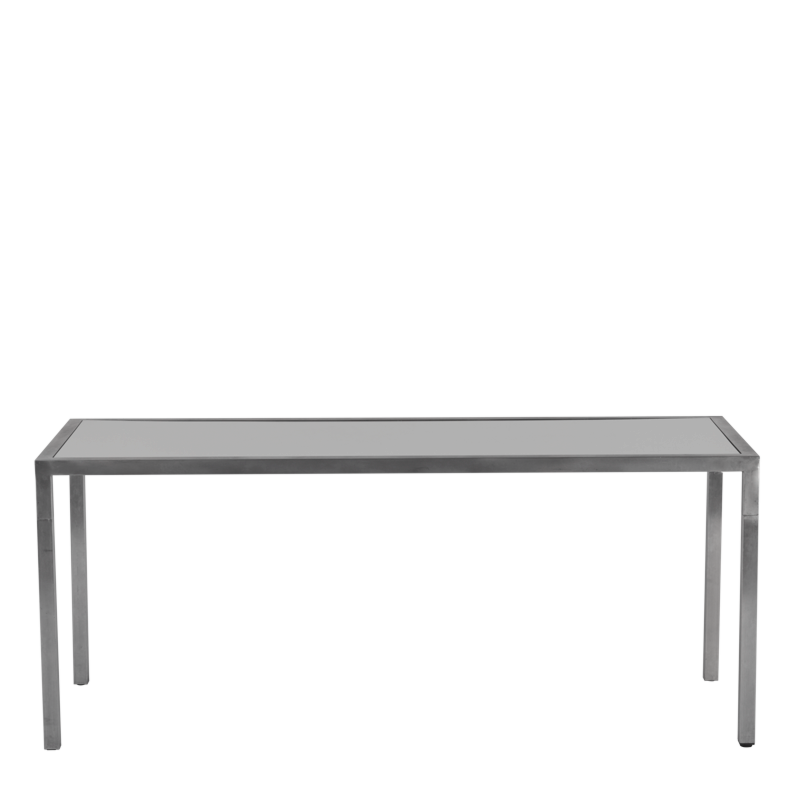 Unico Rectangular Dining Table - Steel Frame - White Top