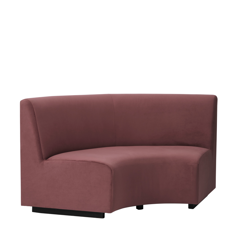 Endless Curve Sofa in Marsala 6.16 ft