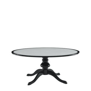 Isla Dining Table 6ft in Black with White Table Top