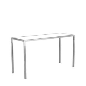 Unico Rectangular Poseur - Stainless Steel Frame - Coloured Top