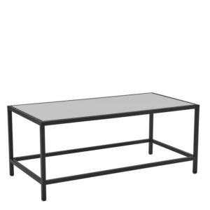 Unico Rectangular Coffee Table with Black Frame and Coloured Top