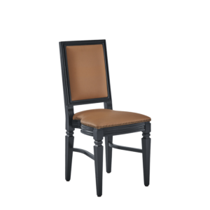 CKC Chair in Black with Caramel Seat Pad