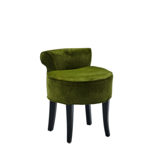 Belgravia Ottoman in Chartreuse Green Velvet