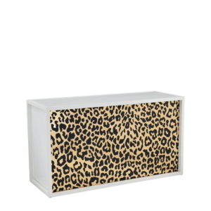 Unico Bar with White Frame with Cheetah Print and White Panels