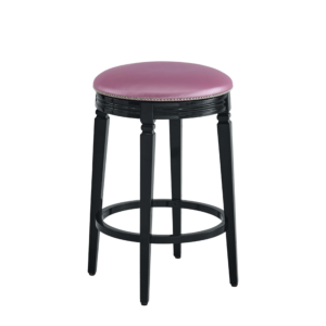 Beli Bar Stool Black with Icy Pink Seat Pad