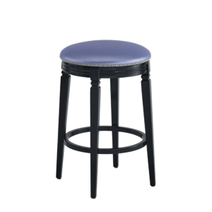 Beli Bar Stool Black with Lavender Seat Pad