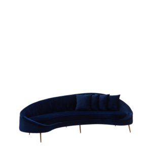 LA Sofa in Midnight Blue Velvet