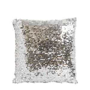 Cushion with Silver Sequins