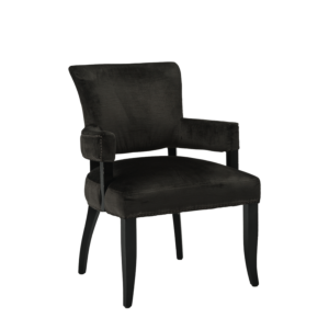 Lexi Armchair in Grey velvet